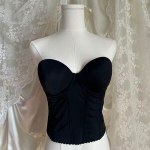 Sleek Black Natori Bustier Corset